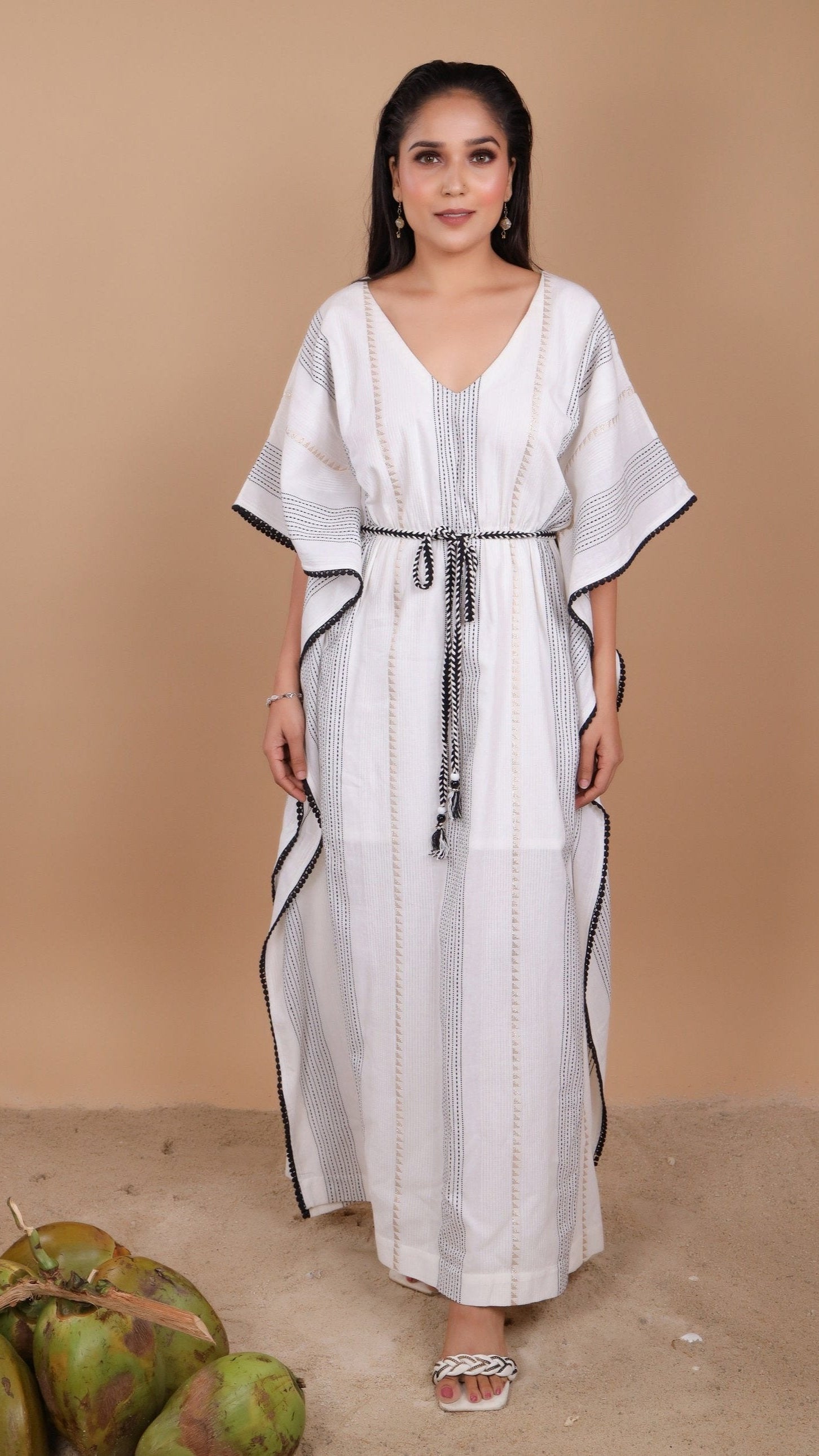 ARIANA KAFTAN DRESS - RESORT WEAR- BEACH WEAR