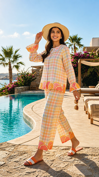 Citrus Check Co-ord Set