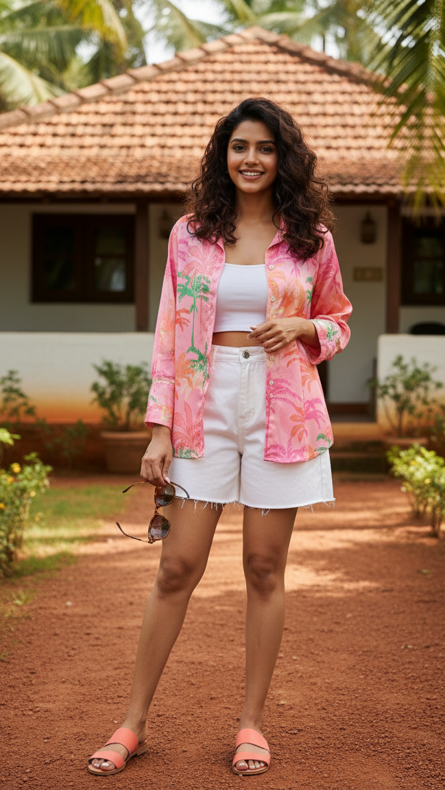 SYLVIE SHIRT- RESORT 24- SUMMER SHIRTS-SATIN SHIRTS-BEACH WEAR