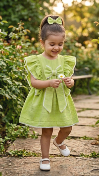 Fern Green Bow Dress